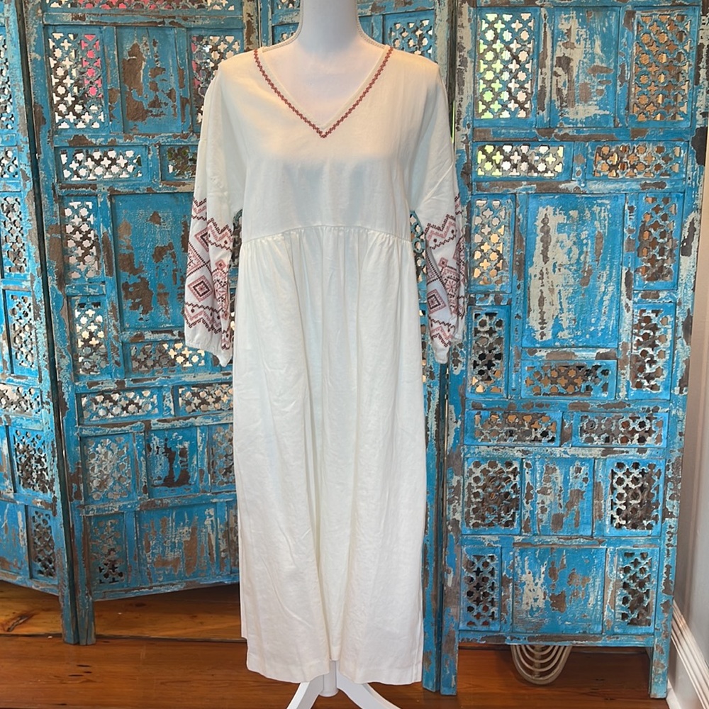 NWT Madewell embroidered cotton maxi size S